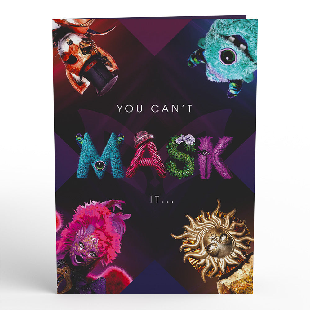The Masked Singer You’re Masknificent Pop-Up Card